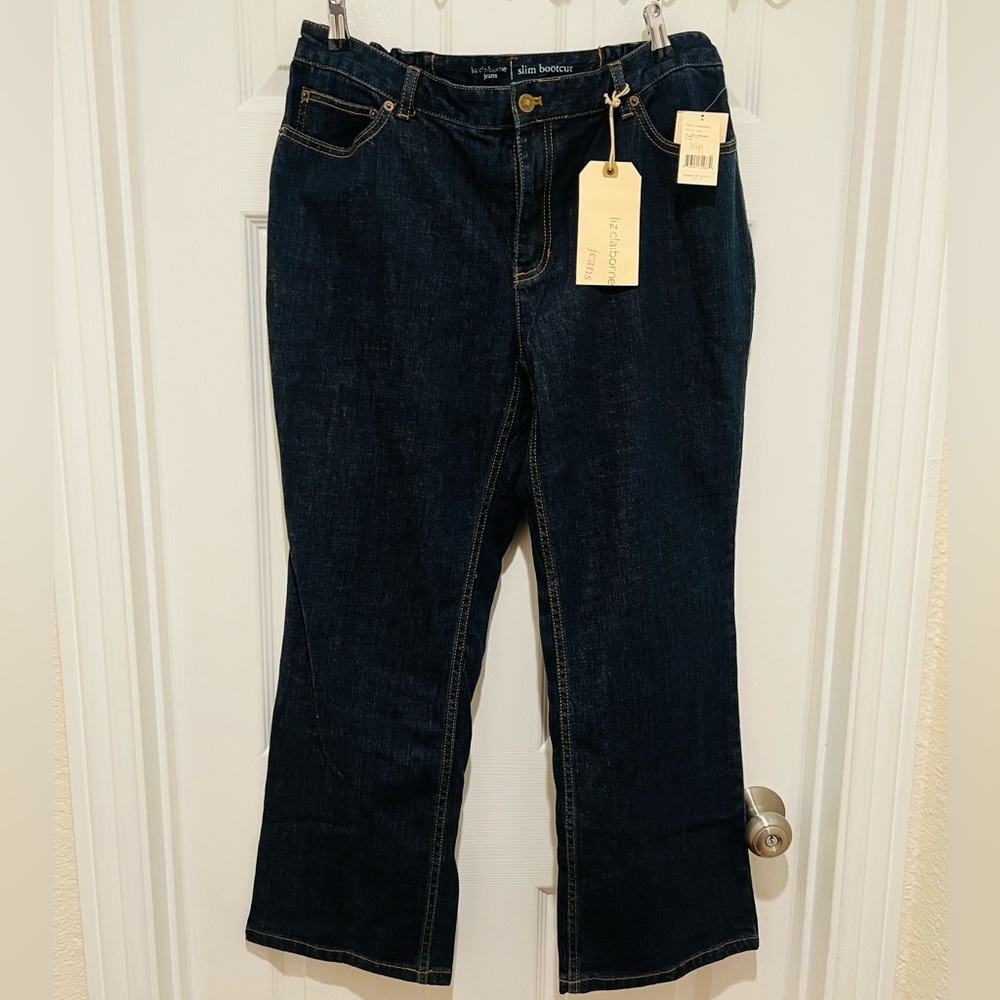 Liz Claiborne women's slim bootcut jeans.